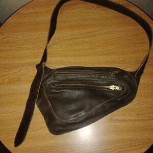 Leather Sling Bag Crossbody
